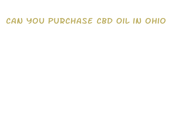 can you purchase cbd oil in ohio