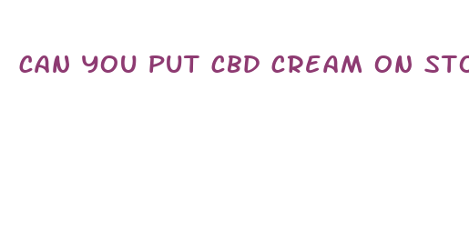 can you put cbd cream on stomach for pain