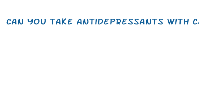 can you take antidepressants with cbd oil