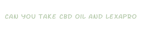 can you take cbd oil and lexapro