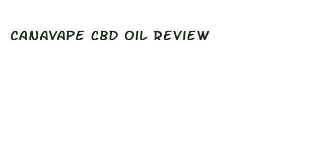 canavape cbd oil review