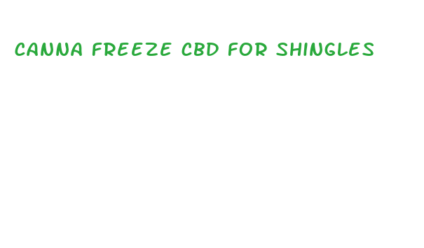 canna freeze cbd for shingles