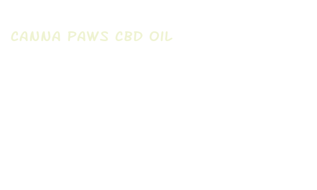 canna paws cbd oil