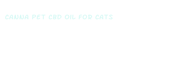 canna pet cbd oil for cats