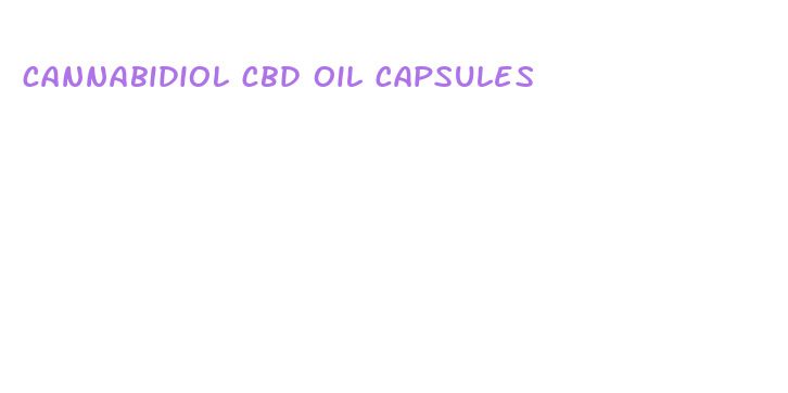 cannabidiol cbd oil capsules