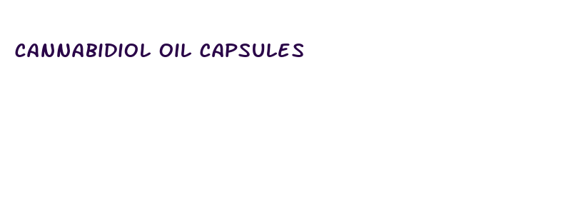 cannabidiol oil capsules