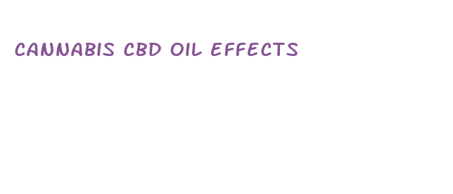 cannabis cbd oil effects