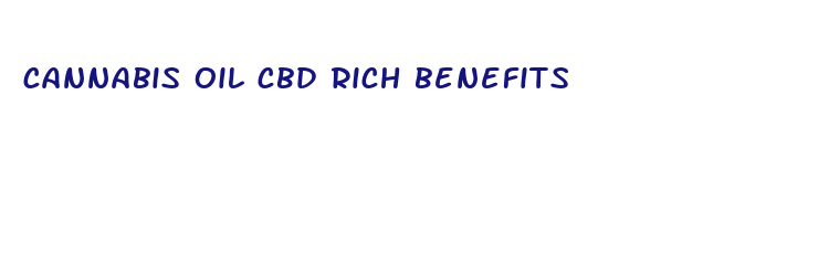 cannabis oil cbd rich benefits