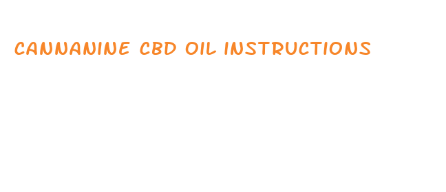 cannanine cbd oil instructions