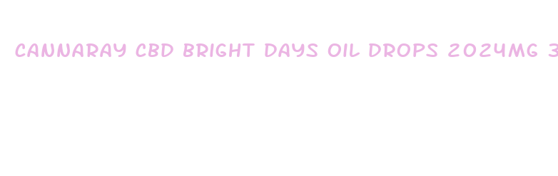 cannaray cbd bright days oil drops 2024mg 30ml