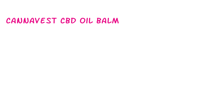 cannavest cbd oil balm