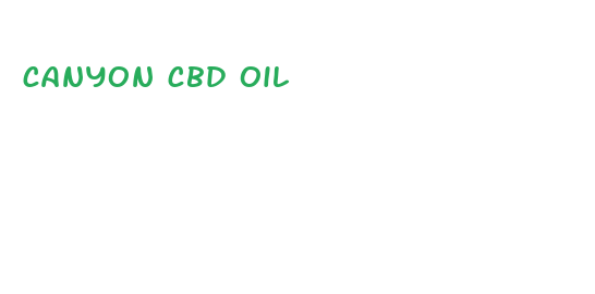 canyon cbd oil