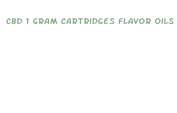 cbd 1 gram cartridges flavor oils pack