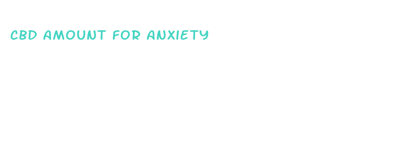 cbd amount for anxiety