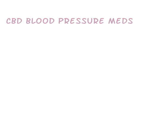 cbd blood pressure meds