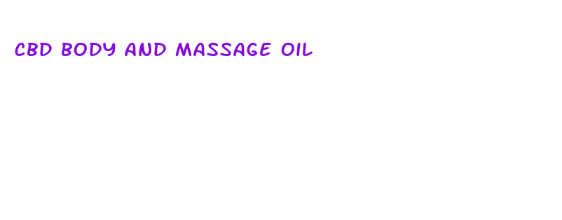 cbd body and massage oil