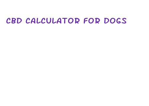 cbd calculator for dogs