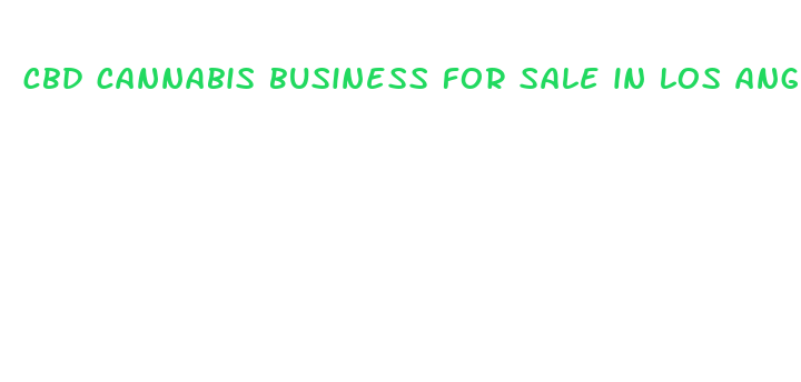 cbd cannabis business for sale in los angeles