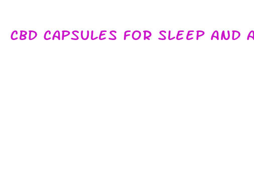 cbd capsules for sleep and anxiety