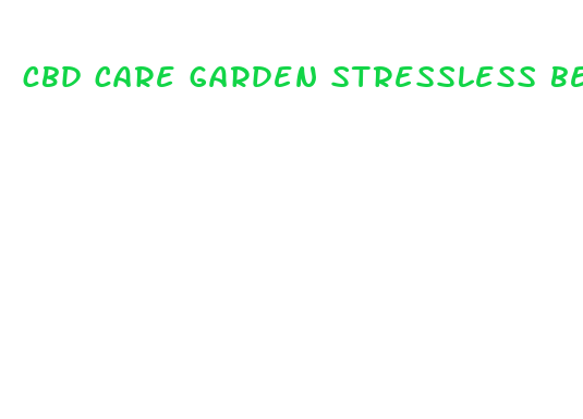 cbd care garden stressless beauty massage oil