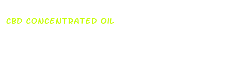 cbd concentrated oil