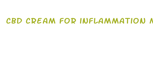 cbd cream for inflammation muscle pain