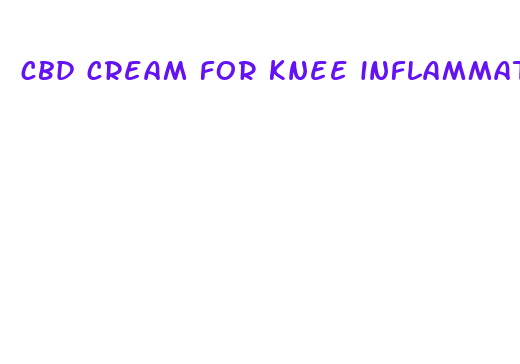 cbd cream for knee inflammation