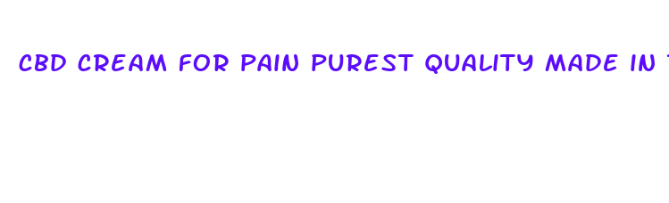 cbd cream for pain purest quality made in the usa