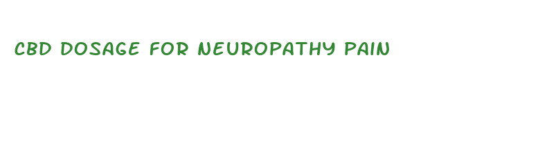 cbd dosage for neuropathy pain