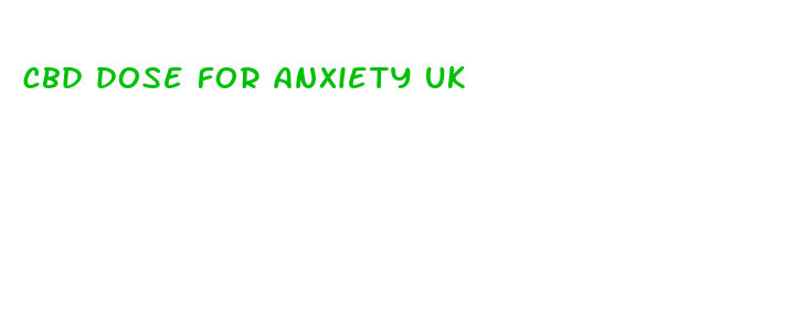 cbd dose for anxiety uk