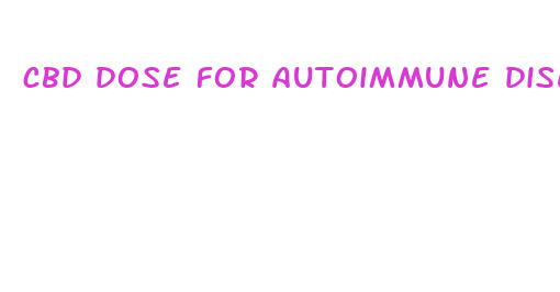 cbd dose for autoimmune disease