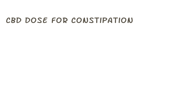 cbd dose for constipation