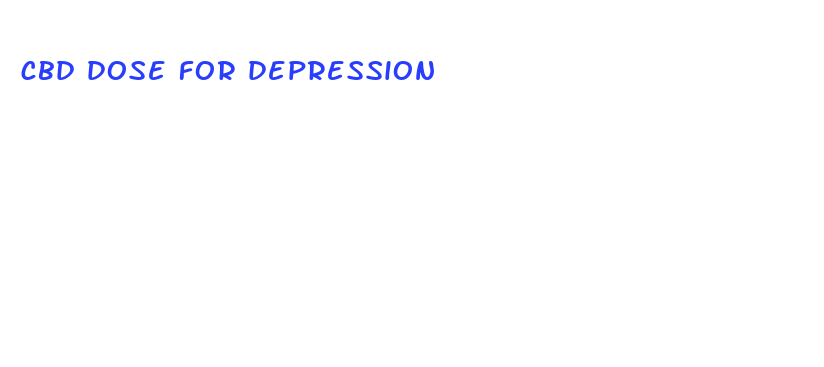 cbd dose for depression