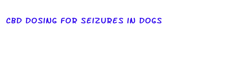 cbd dosing for seizures in dogs