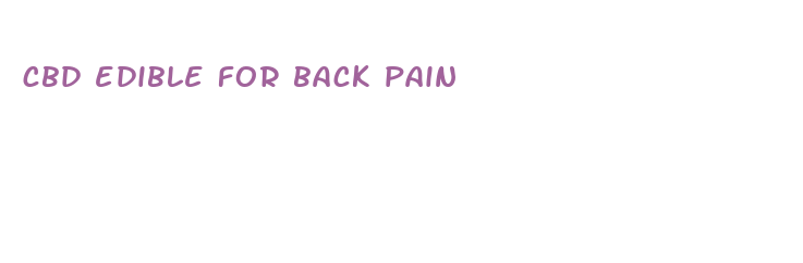 cbd edible for back pain