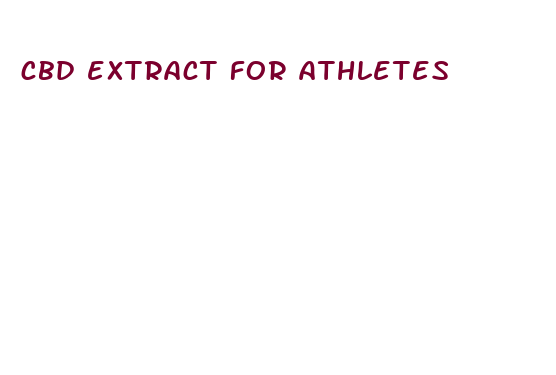 cbd extract for athletes