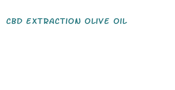 cbd extraction olive oil