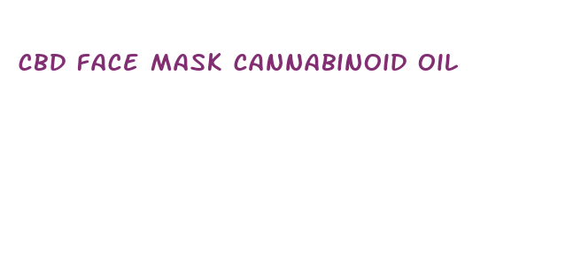 cbd face mask cannabinoid oil