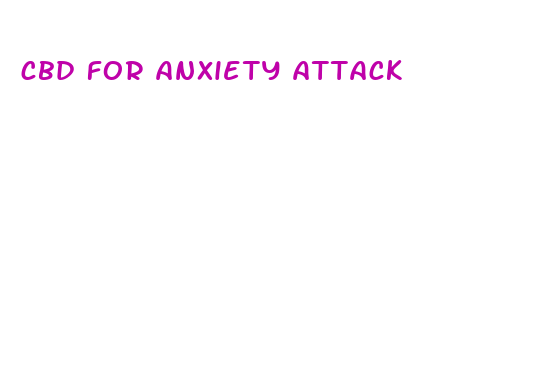 cbd for anxiety attack