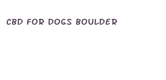 cbd for dogs boulder