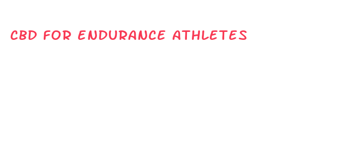 cbd for endurance athletes