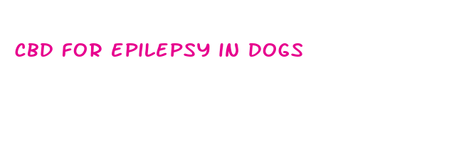 cbd for epilepsy in dogs