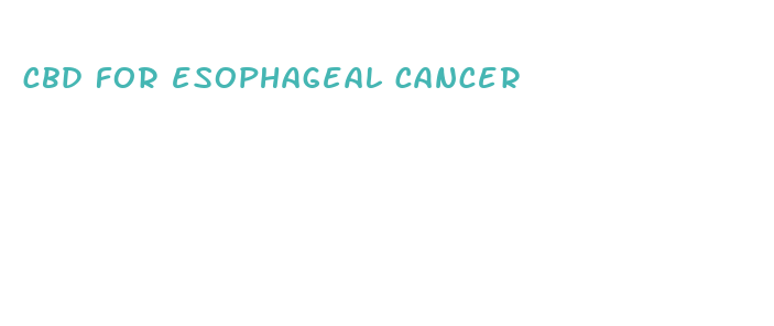 cbd for esophageal cancer