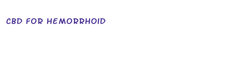 cbd for hemorrhoid