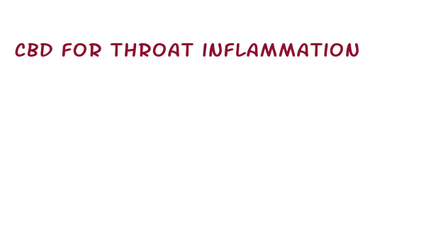 cbd for throat inflammation