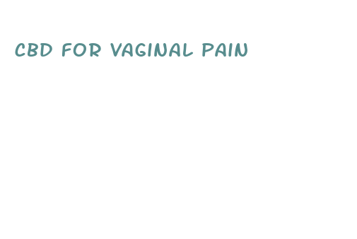 cbd for vaginal pain