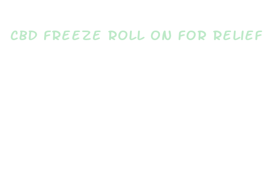 cbd freeze roll on for relief