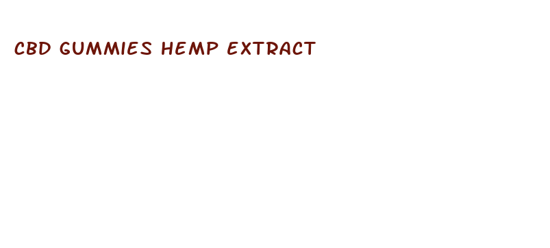 cbd gummies hemp extract