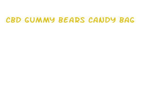 cbd gummy bears candy bag