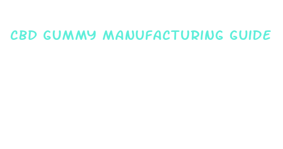 cbd gummy manufacturing guide